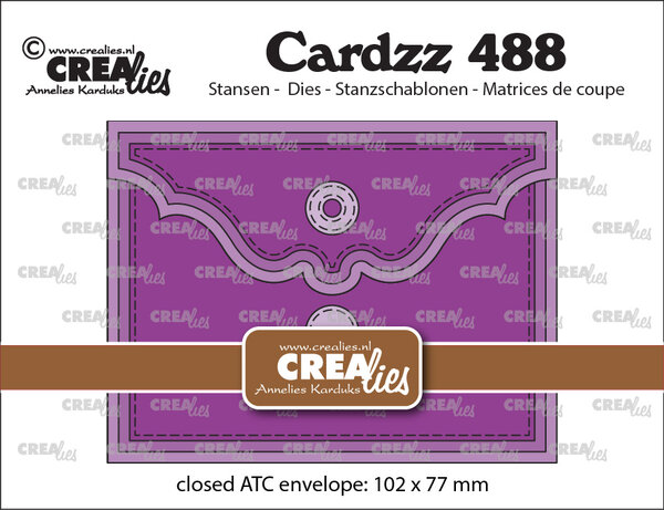 Crealies Cardzz Dies ATC Envelope Horizontal (CLCZ488)