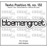 Crealies Texto Positivo Stansen Dutch Bloemengroet (POSNL132)