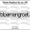 Crealies Texto Positivo Stansen Dutch Bloemengroet (POSNL132)