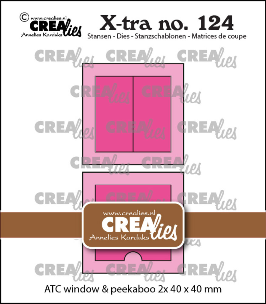 Crealies X-tra Dies Square Window with Shutters + Peek-a-boo Square (CLXtra124)