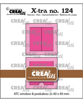 Crealies X-tra Dies Square Window with Shutters + Peek-a-boo Square (CLXtra124)