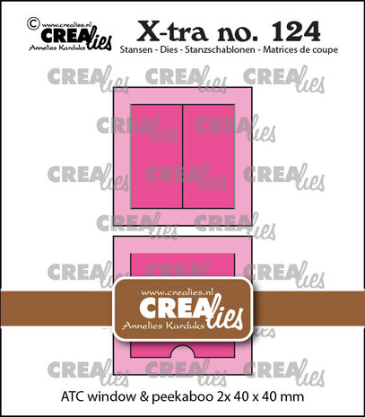 Crealies X-tra Dies Square Window with Shutters + Peek-a-boo Square (CLXtra124)