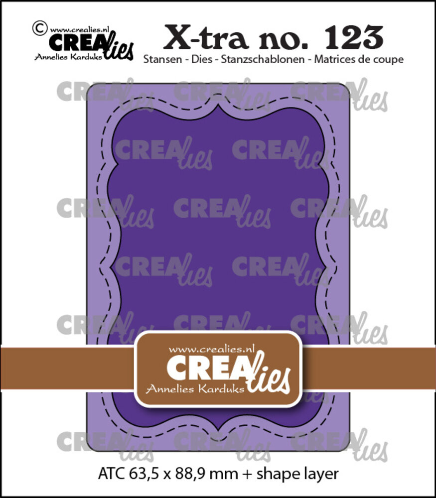 Crealies X-tra Stansen ATC Vorm B (CLXtra123) (DISCONTINUED)