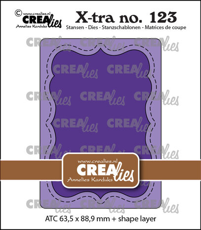 Crealies X-tra Stansen ATC Vorm B (CLXtra123)