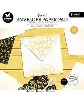 Studio Light Die-Cut Envelope Paper Pad 16x16cm for 6x6 Inch Cards (SL-CO-DCPP440)