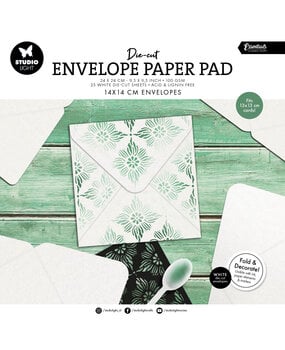 Studio Light Die-Cut Envelope Paper Pad 14x14cm for 13x13cm Cards (SL-CO-DCPP441)