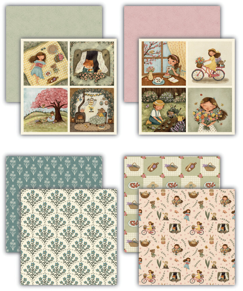 Craft Consortium Olivia's Wildflower Adventures 8x8 Inch Premium Paper Pad (CCLPAD003)