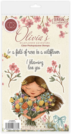 Craft Consortium Olivia's Wildflower Adventures A6 Photopolymer Stamp Set Be A Wildflower (CCLSTMP007)