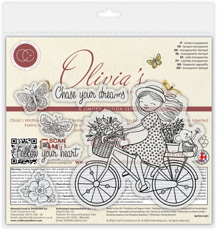 Craft Consortium Olivia's Wildflower Adventures A6 Photopolymer Stamp Set Dreams (CCLSTMP008)