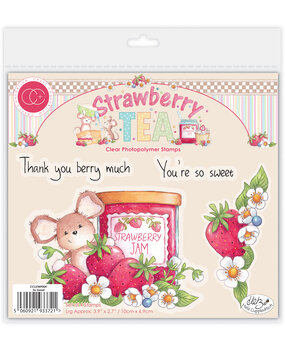 Craft Consortium Strawberry Tea A6 Photopolymer Stamp Set So Sweet (CCLSTMP004)