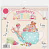 Craft Consortium Strawberry Tea A6 Photopolymer Stamp Set Relax & Enjoy (CCLSTMP005)