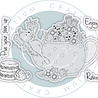 Craft Consortium Strawberry Tea A6 Photopolymer Stamp Set Relax & Enjoy (CCLSTMP005)