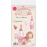 Craft Consortium Strawberry Tea A6 Photopolymer Stamp Set Celebrate (CCLSTMP006)