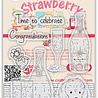 Craft Consortium Strawberry Tea A6 Photopolymer Stamp Set Celebrate (CCLSTMP006)