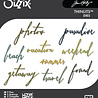 Sizzix Thinlits Die by Tim Holtz Handwritten Vacation (9pcs) (661286)