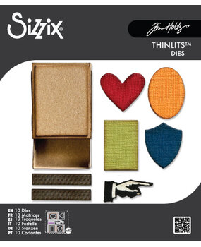 Sizzix Thinlits Die by Tim Holtz Vault Matchbox (10pcs) (666604)