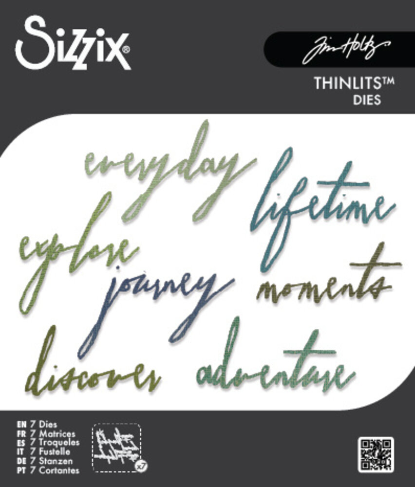 Sizzix Thinlits Die by Tim Holtz Handwritten Journey (7pcs) (660217)
