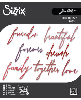 Sizzix Thinlits Die by Tim Holtz Handwritten Love (7pcs) (660218)