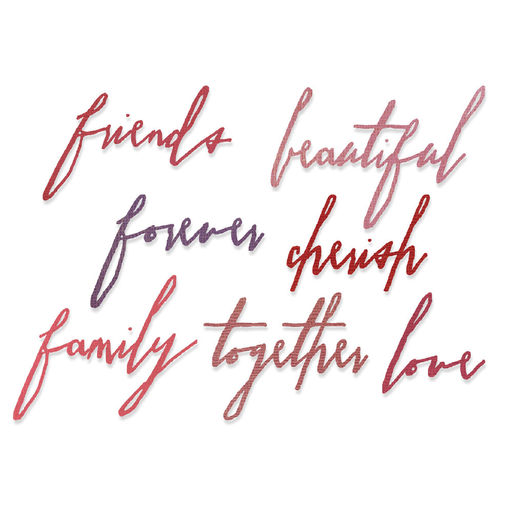 Sizzix Thinlits Die by Tim Holtz Handwritten Love (7pcs) (660218)