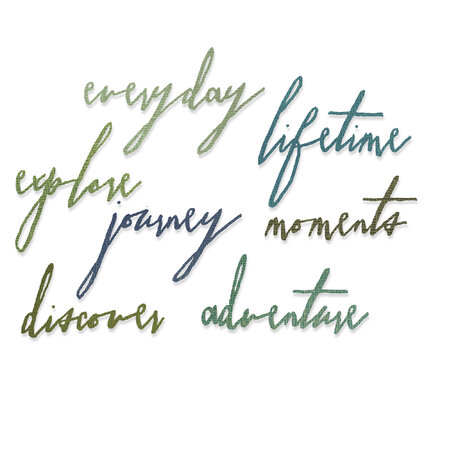 Sizzix Thinlits Die by Tim Holtz Handwritten Journey (7pcs) (660217)