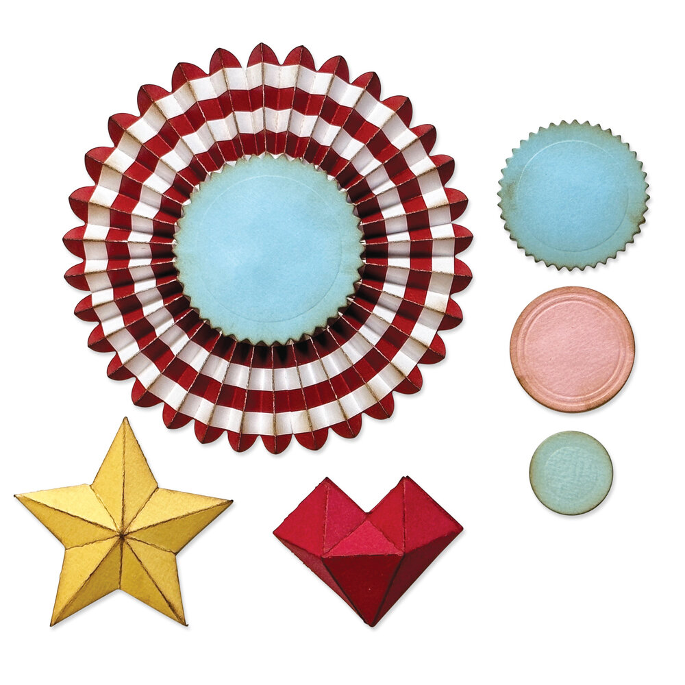 Sizzix Thinlits Die by Tim Holtz Vault Rosettes (6pcs) (666567)