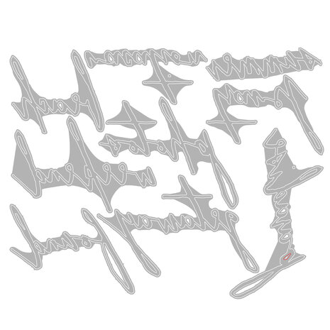 Sizzix Thinlits Die by Tim Holtz Handwritten Vacation (9pcs) (661286)