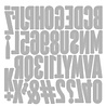 Sizzix Thinlits Die by Tim Holtz Alphanumeric Bulletin (43pcs) (666281)