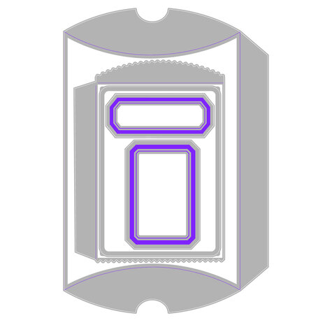 Sizzix Thinlits Die by Tim Holtz Vault Pillow Box + Bag (5pcs) (666568)