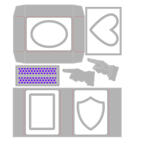 Sizzix Thinlits Die by Tim Holtz Vault Matchbox (10pcs) (666604)