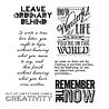 Stampers Anonymous Random Quotes Tim Holtz Cling Stamps (CMS182)