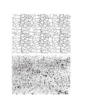 Stampers Anonymous Cracks & Specks Tim Holtz Cling Stamps (CMS186)