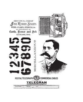 Stampers Anonymous Purveyor Tim Holtz Cling Stamps (CMS187)