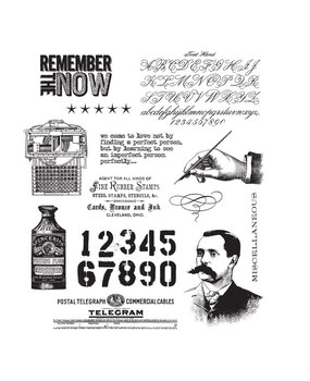 Stampers Anonymous Merchantile Tim Holtz Cling Stamps (CMS189)