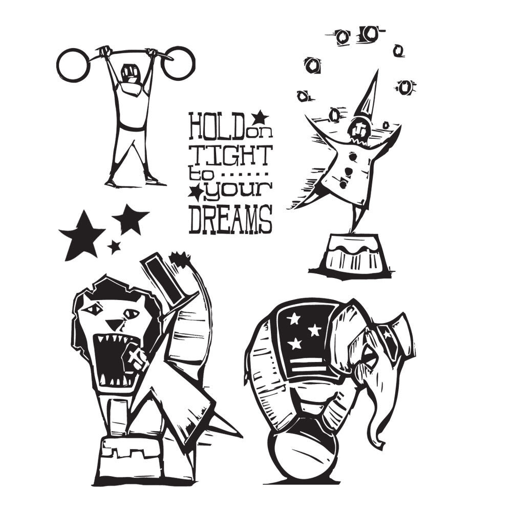 Stampers Anonymous Big Top Tim Holtz Cling Stamps (CMS191) Stampers Anonymous Big Top Tim Holtz Cling Stamps (CMS191)