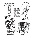 Stampers Anonymous Big Top Tim Holtz Cling Stamps (CMS191)