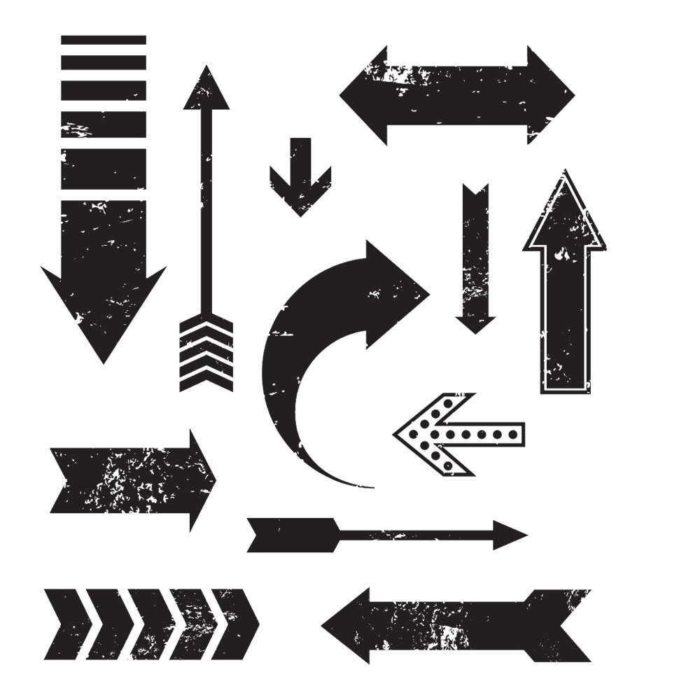 Stampers Anonymous Here & There Tim Holtz Cling Stamps (CMS192)