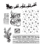 Stampers Anonymous Christmas Nostalgia Tim Holtz Cling Stamps (CMS207)