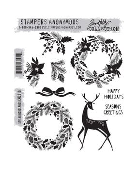 Stampers Anonymous Styled Woodlands Tim Holtz Cling Stamps (CMS210)