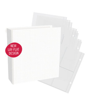 Simple Stories SN@P! Simple Grid 6x8 Inch Chipboard Binder (13335)