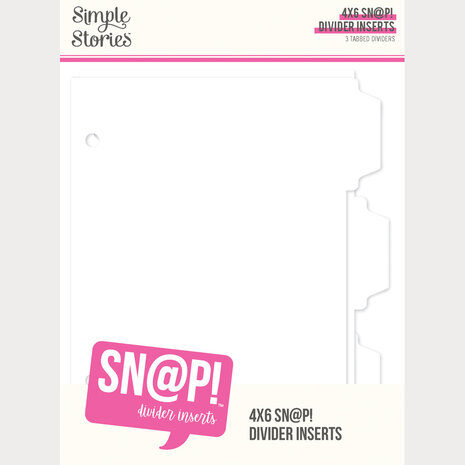 Simple Stories SN@P! Divider 4x6 Inch Binder Inserts (13332)