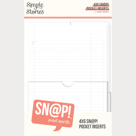 Simple Stories SN@P! Pocket 4x6 Inch Binder Inserts (13330) Simple Stories SN@P! Pocket 4x6 Inch Binder Inserts (13330)