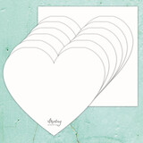 Mintay Chippies Album Base 8x8 Inch Heart (MT-CHIP6-A2)