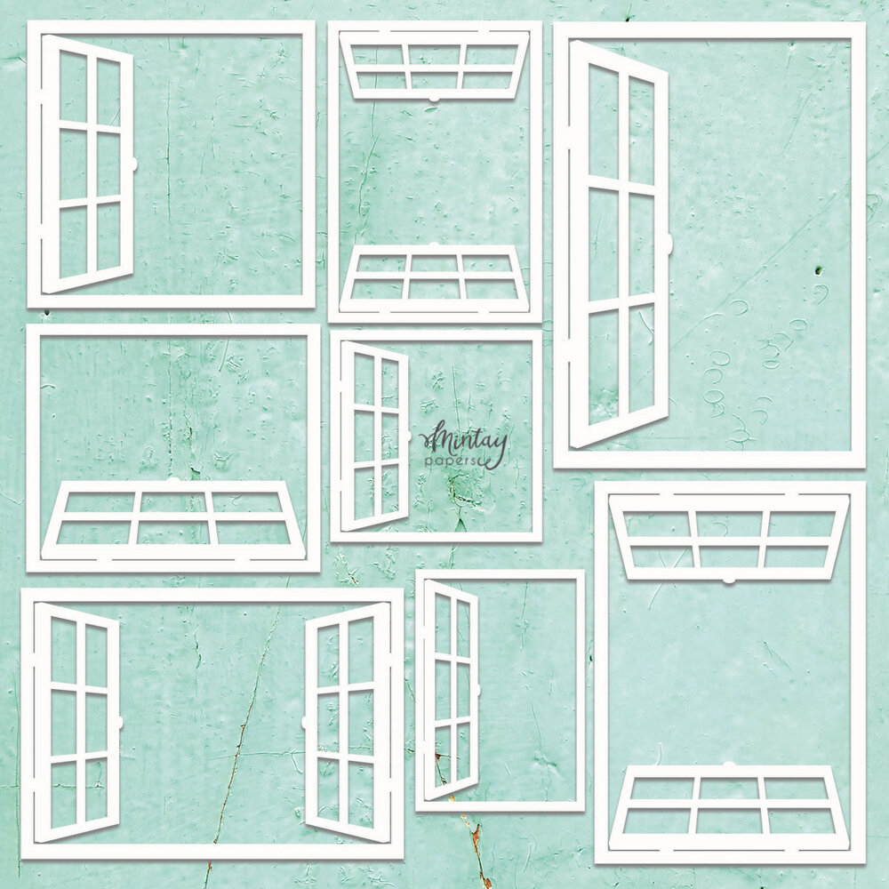 Mintay Chippies Decor 12x12 Inch Element Sheet Window Photo Frames (MT-CHIP2-D123) Mintay Chippies Decor 12x12 Inch Element Sheet Window Photo Frames (MT-CHIP2-D123)