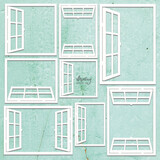 Mintay Chippies Decor 12x12 Inch Element Sheet Window Photo Frames (MT-CHIP2-D123)