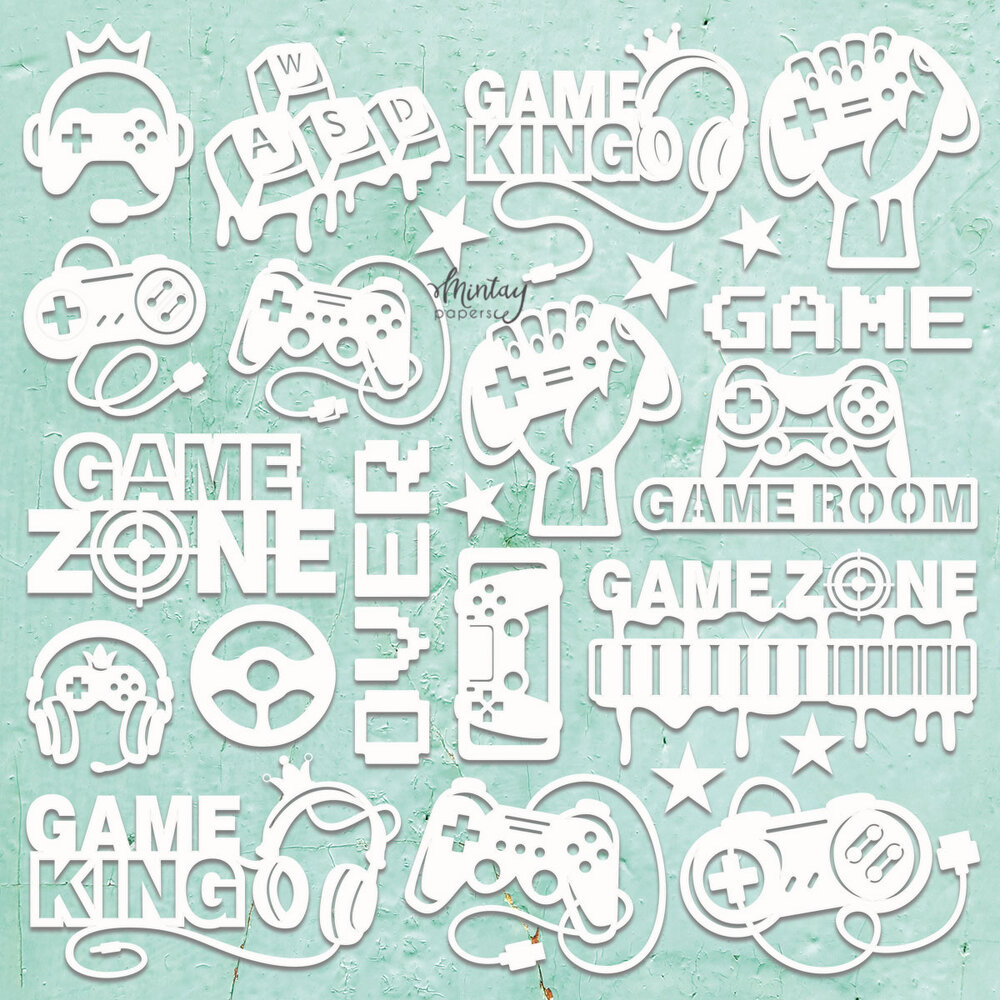 Mintay Chippies Decor 12x12 Inch Element Sheet Gaming (MT-CHIP2-D122) Mintay Chippies Decor 12x12 Inch Element Sheet Gaming (MT-CHIP2-D122)