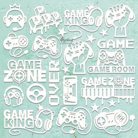 Mintay Chippies Decor 12x12 Inch Element Sheet Gaming (MT-CHIP2-D122) Mintay Chippies Decor 12x12 Inch Element Sheet Gaming (MT-CHIP2-D122)