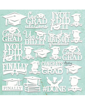 Mintay Chippies Decor 12x12 Inch Element Sheet Graduation (MT-CHIP2-D121)