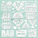 Mintay Chippies Decor 12x12 Inch Element Sheet Father's Day (MT-CHIP2-D120)