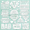Mintay Chippies Decor 12x12 Inch Element Sheet Father's Day (MT-CHIP2-D120) Mintay Chippies Decor 12x12 Inch Element Sheet Father's Day (MT-CHIP2-D120)