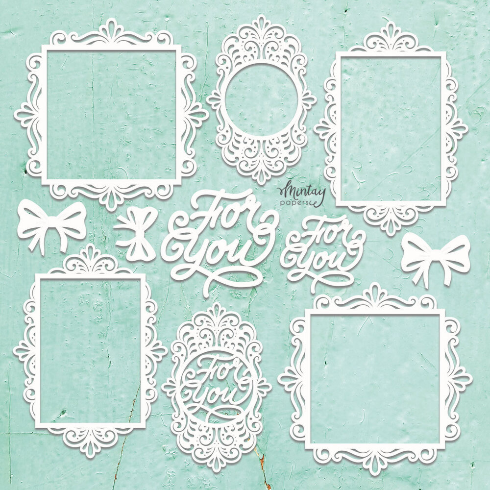 Mintay Chippies Decor 12x12 Inch Element Sheet For You (MT-CHIP2-D118) Mintay Chippies Decor 12x12 Inch Element Sheet For You (MT-CHIP2-D118)